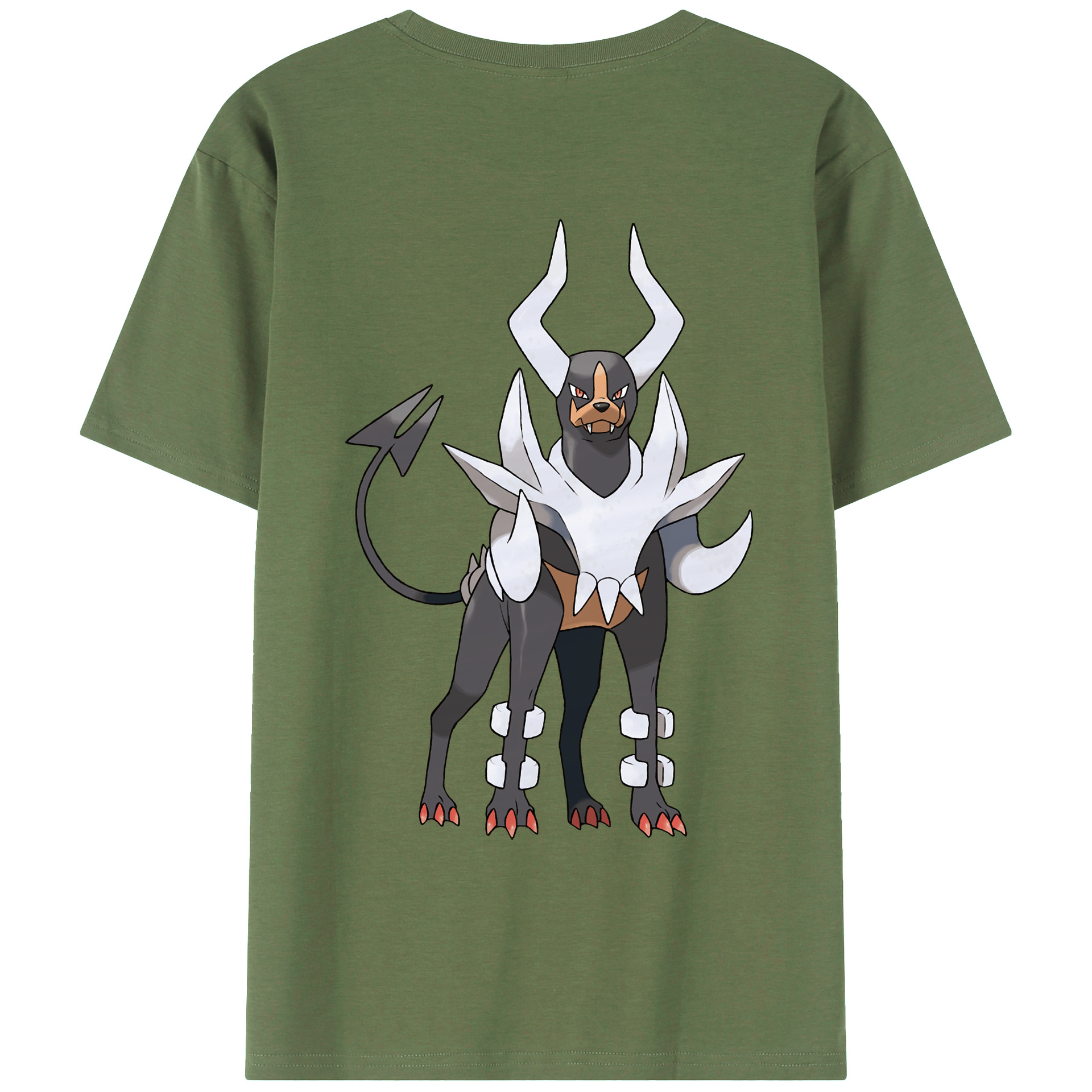 （画像用） ポケットモンスター Pokémon 綿100％ メンズ半袖Tシャツ（バックプリント） 通気性
